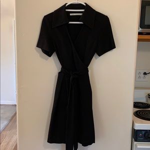 Diane von Furstenberg Black Wrap Dress